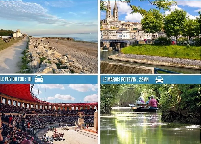 La Feuilleraie N1-standingappart-wifi-proche شقة *